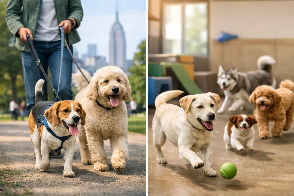 Dog Walking vs Daycare for Manhattan Dogs
