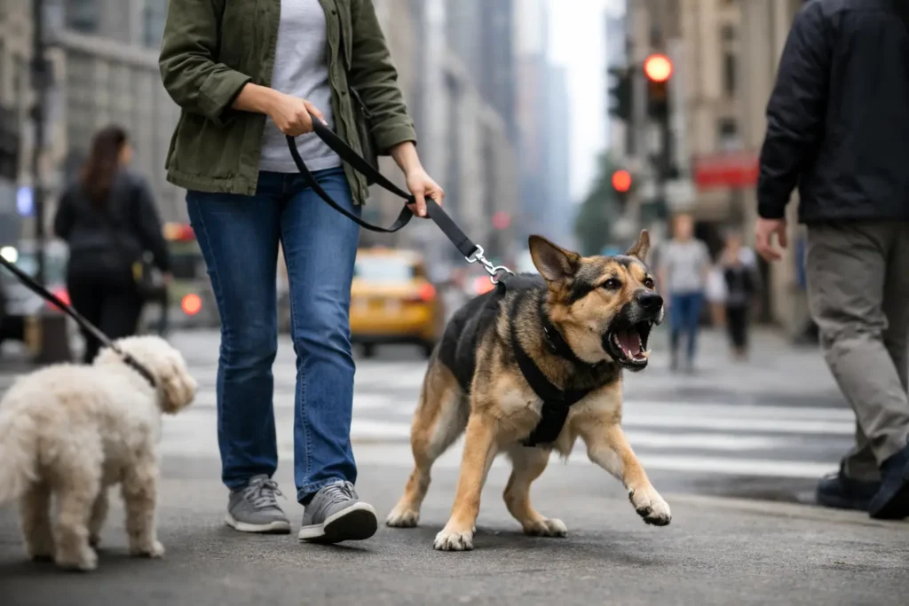 How to Walk Reactive Dog in City Streets