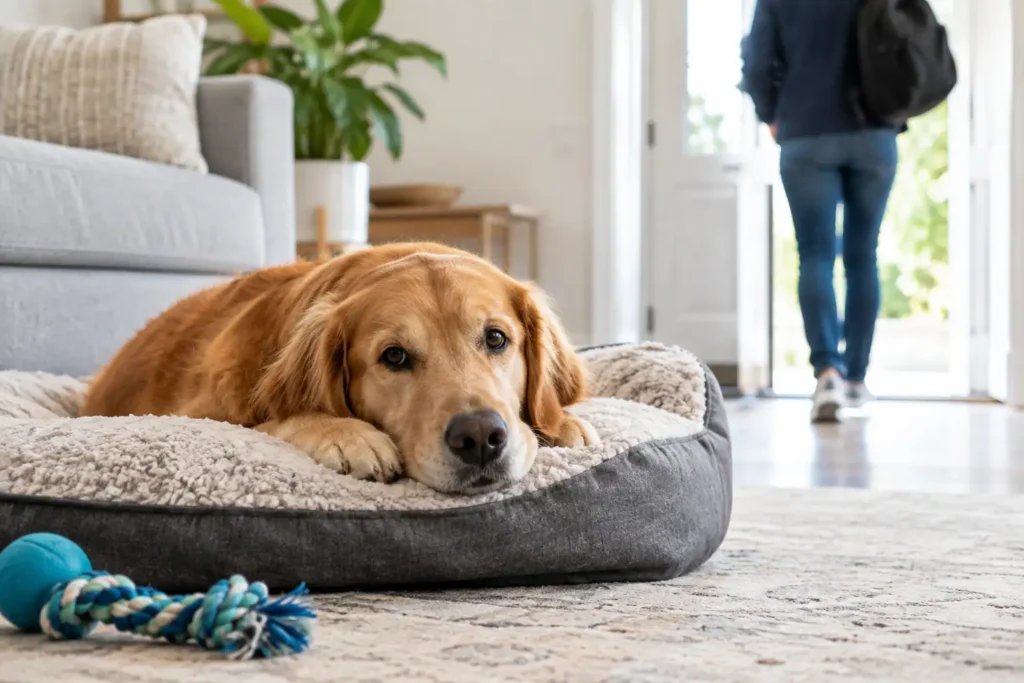 How to Reduce Dog Separation Stress at Home