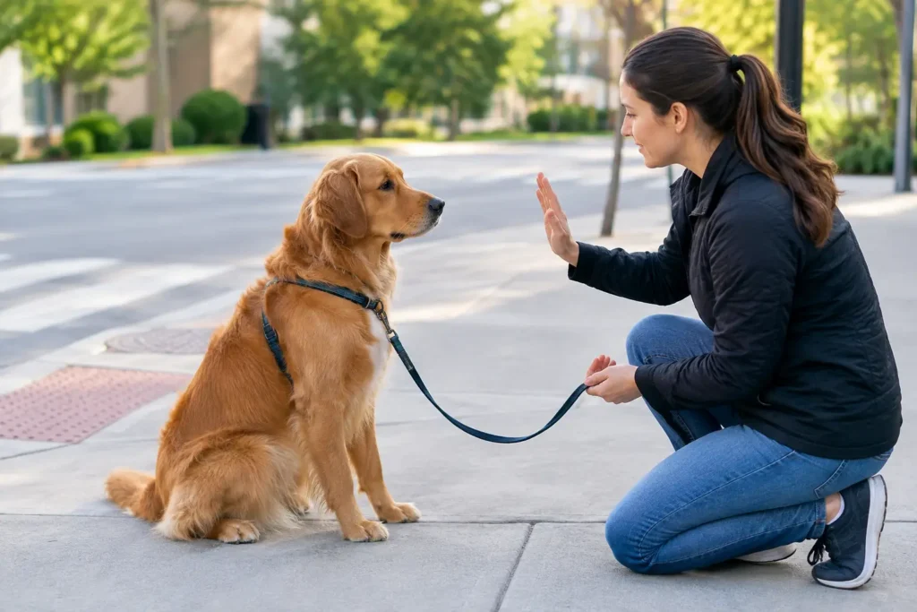 How to Teach Dog Intersection Pauses Safely